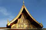 Above the entrance to the bot, Wat Phra Si Rattana Mahathat, Phitsanulok, Thailand.