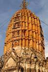 Top Khmer style prang, Wat Phra Si Rattana Mahathat, Phitsanulok, Thailand.
