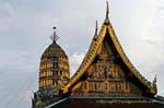 Architectural mix, Wat Phra Si Rattana Mahathat, Phitsanulok, Thailand.