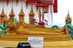 Reclining Buddha, Wat Suwan Khiri Wong, Patong, Phuket Temple, Thailand.