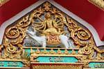 Hindu God with ten arms, Patong, Phuket Temple, Thailand.