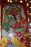 Chinese painting bearded god, Phuket Town Gypsy, Thailand.