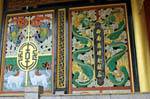 Ornamentation of colorful Chinese temple, Phuket Town Gypsy, Thailand.
