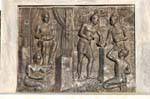 Bas-relief, stonecutter, Sukhothai, Thailand.