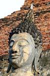 The smile nirvana, Sukhothai, Wat Mahathat, Thailand.