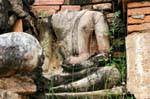 Head torn, Sukhothai, Wat Mahathat, Thailand.