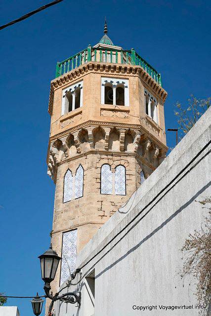 Bizerte, typical of the great mosque minaret - Tunisia