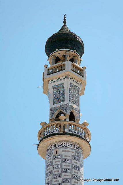 Cap Bon, Sidi Daoud, close-up on top of the minaret - Tunisia