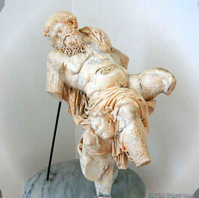 Dismembered statue from Roman times, Carthage Byrsa National Museum - Tunisia