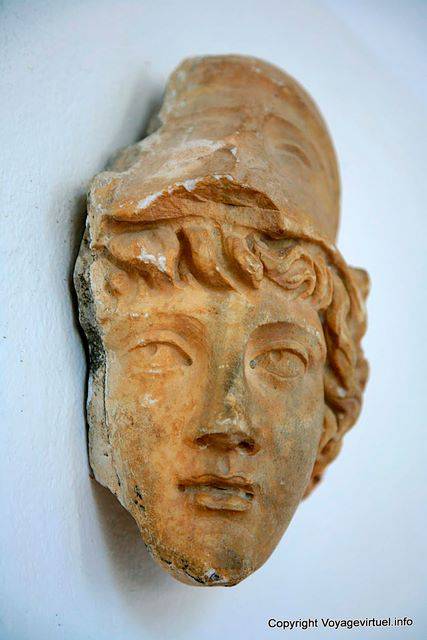 National Museum of Carthage head sideways glance - Tunisia
