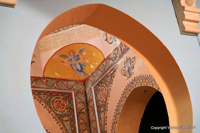 Zoom angel in a corner, Saint Louis Cathedral, Carthage - Tunisia