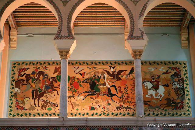 Carthage, Saint Louis Cathedral, fresco in the ambulatory of the stage - Tunisia