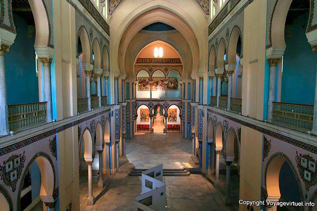 Carthage, Saint Louis Cathedral, View of the nave from the ambulatory - Tunisia
