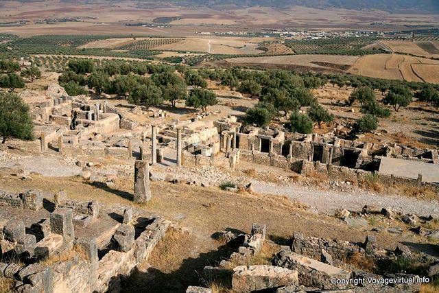Dougga view on the houses of Trifolium - Tunisia