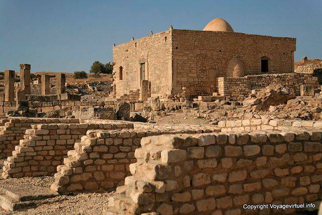 Dougga, a small mosque built on the foundations of the Temple of Fortuna - Tunisia