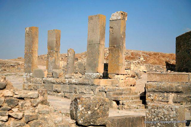Dougga, the Temple of August Piety - Tunisia