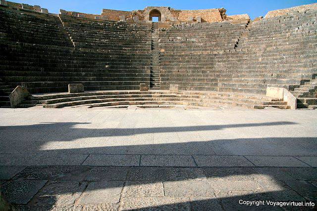 Dougga, theater view from the stage - Tunisia