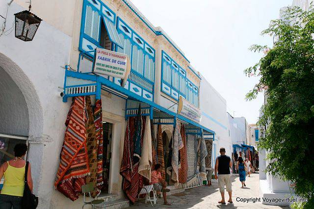 Architecture pearl of Hammamet, manufactures leather! - Tunisia