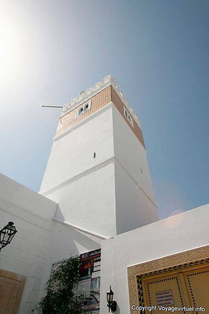 Hammamet, minaret of the Great Mosque in Medina - Tunisia