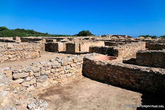 Kerkuane, residential group in the Cap Bon - Tunisia