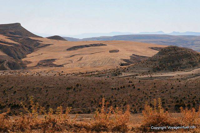 Maktar view of the countryside from the archaeological site - Tunisia