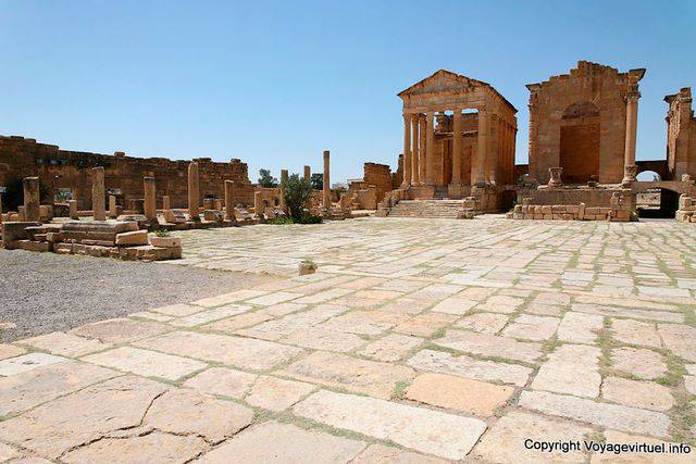 Sbeïtla, the Capitol, the Temples of Jupiter and Juno - Tunisia