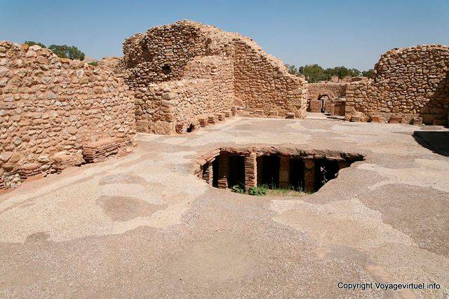 Sbeïtla, Great Spa, the underfloor heating - Tunisia