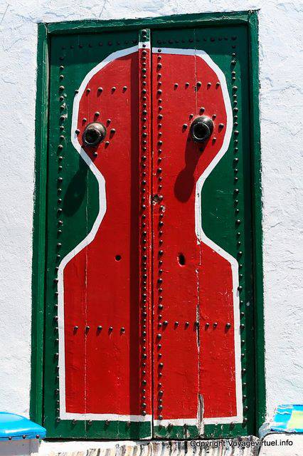 Sidi Bou Said, Café des Délices, Moorish gate - Tunisia