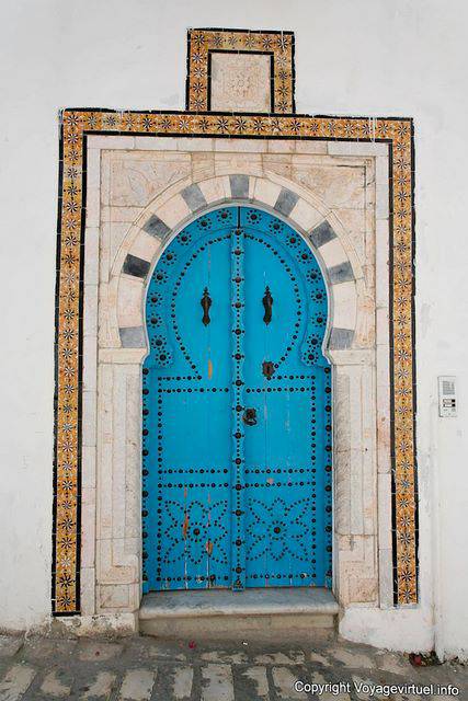 Sidi Bou Said, Blue door - Tunisia