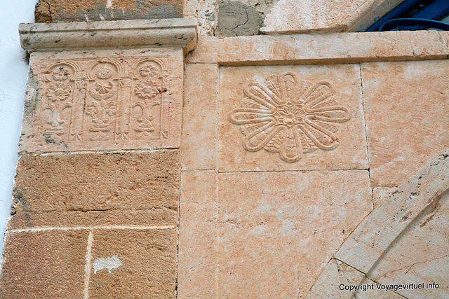 Sidi Bou Said, low relief on the Wall Signs - Tunisia