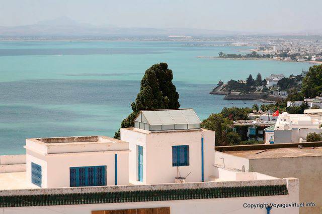 Sidi Bou Said, overlooking the Gulf of Tunis - Tunisia