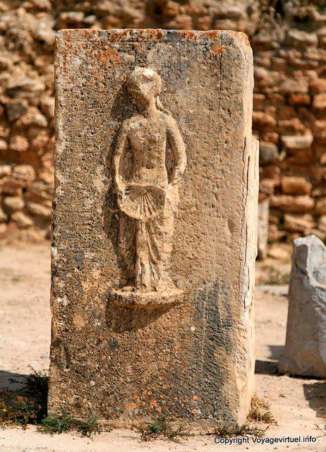 Thuburbo Majus, palaestra of Petronii, stele - Tunisia