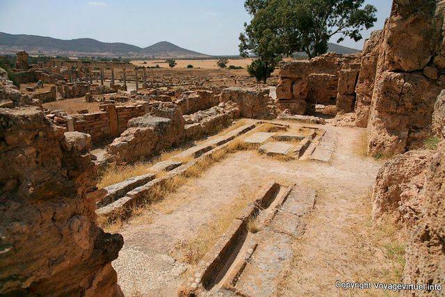 Thuburbo Majus, the baths Winter - Tunisia