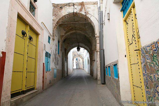 Vaulted passage in the Medina, Tunis - Tunisia
