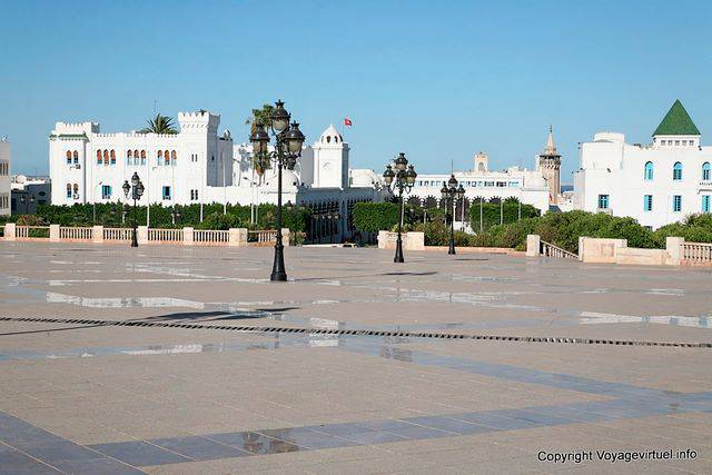 Facing the street of the Kasbah, Tunis - Tunisia