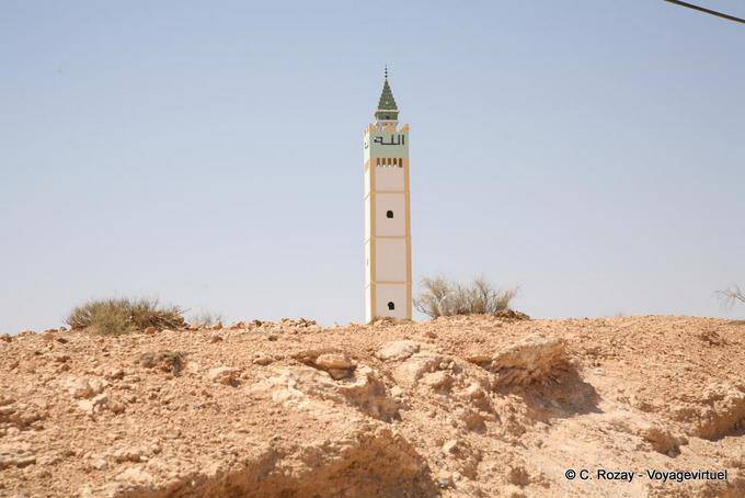 Minaret nine Bir Miteur - Tunisia