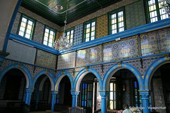 Inside the jewish synagogue, Djerba - Tunisia