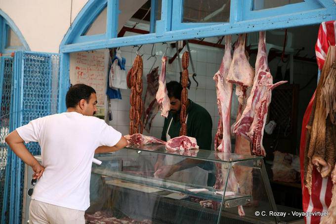 Halal meat, Houmt Souk - Tunisia