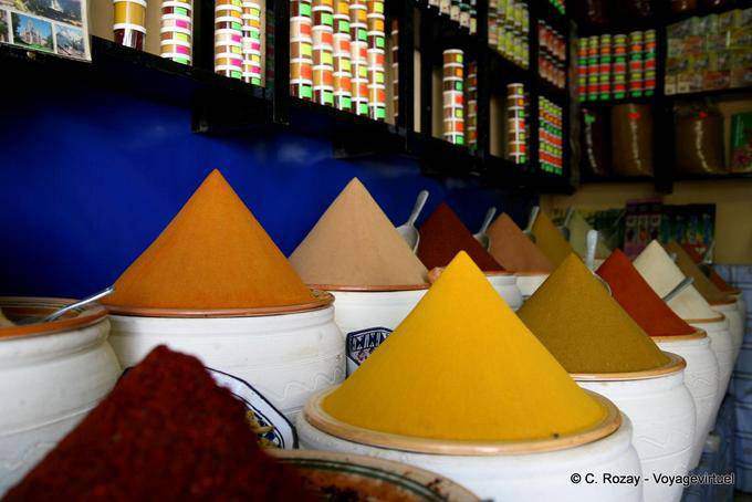 Spice colors Houmt Souk Market, Djerba - Tunisia