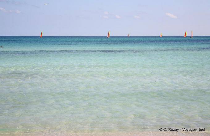 Sailboats on the horizon, Seguia, Djerba - Tunisia