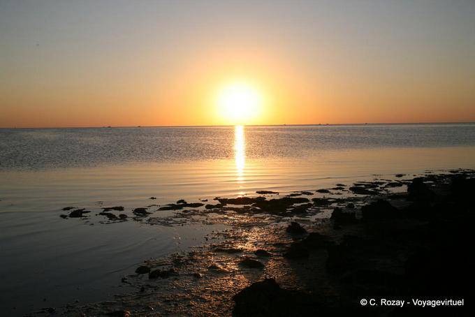 Sunset seen from the marabout Sidi Jmour, Djerba - Tunisia