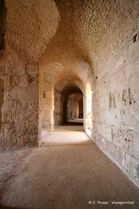 Galleried interior, Amphitheatre of El Jem - Tunisia