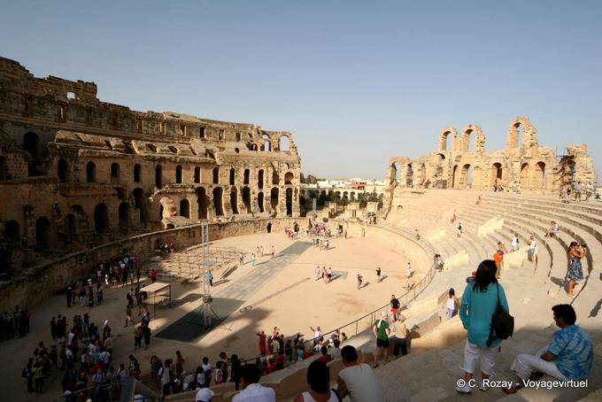 El Jem, the arena for the renovated bleachers - Tunisia