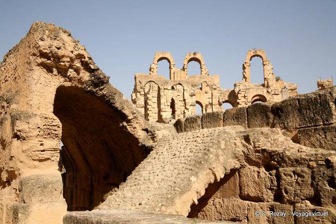 Perspective, Amphitheatre of El Jem - Tunisia
