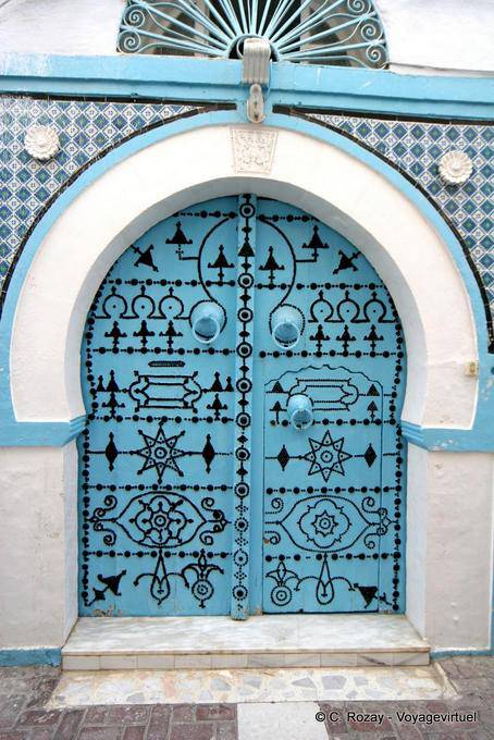 Typical input ornamentation house, Medina, Kairouan - Tunisia