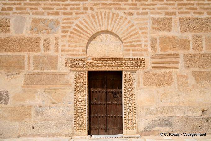 Small door at the foot of the minaret, Sidi Oqba Great Mosque, Kairouan - Tunisia