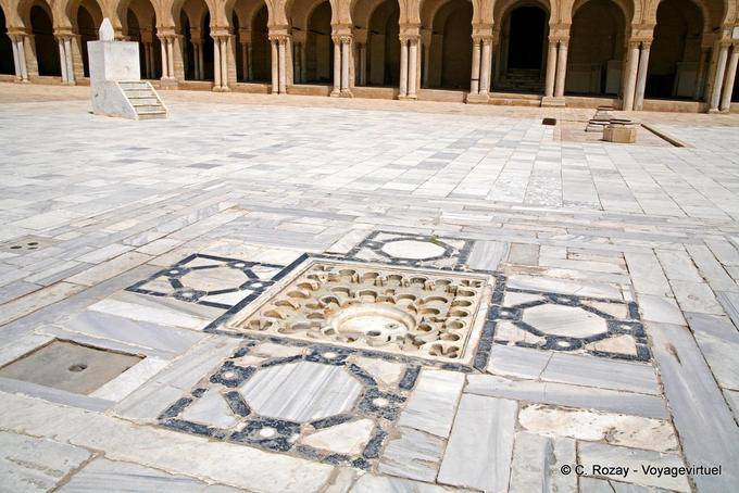 Sundial and collection of water Jamaa Sidi Oqba Mosque, Kairouan - Tunisia