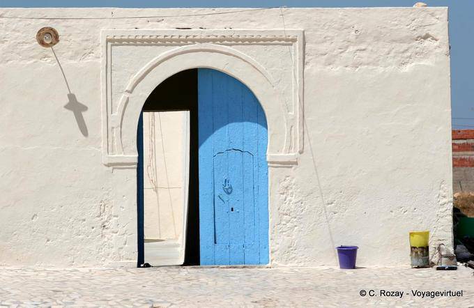 Typical door of a fisherman's house, Kerkennah - Tunisia