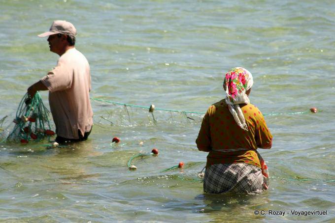 Net fishing, Kerkennah - Tunisia