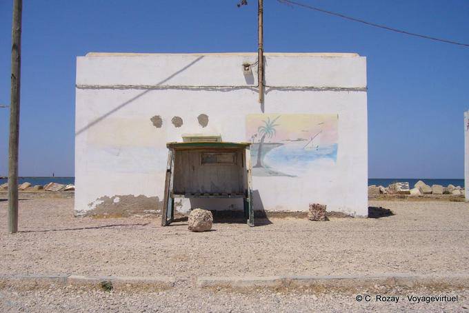 Painted House by the sea, Kerkennah Islands - Tunisia